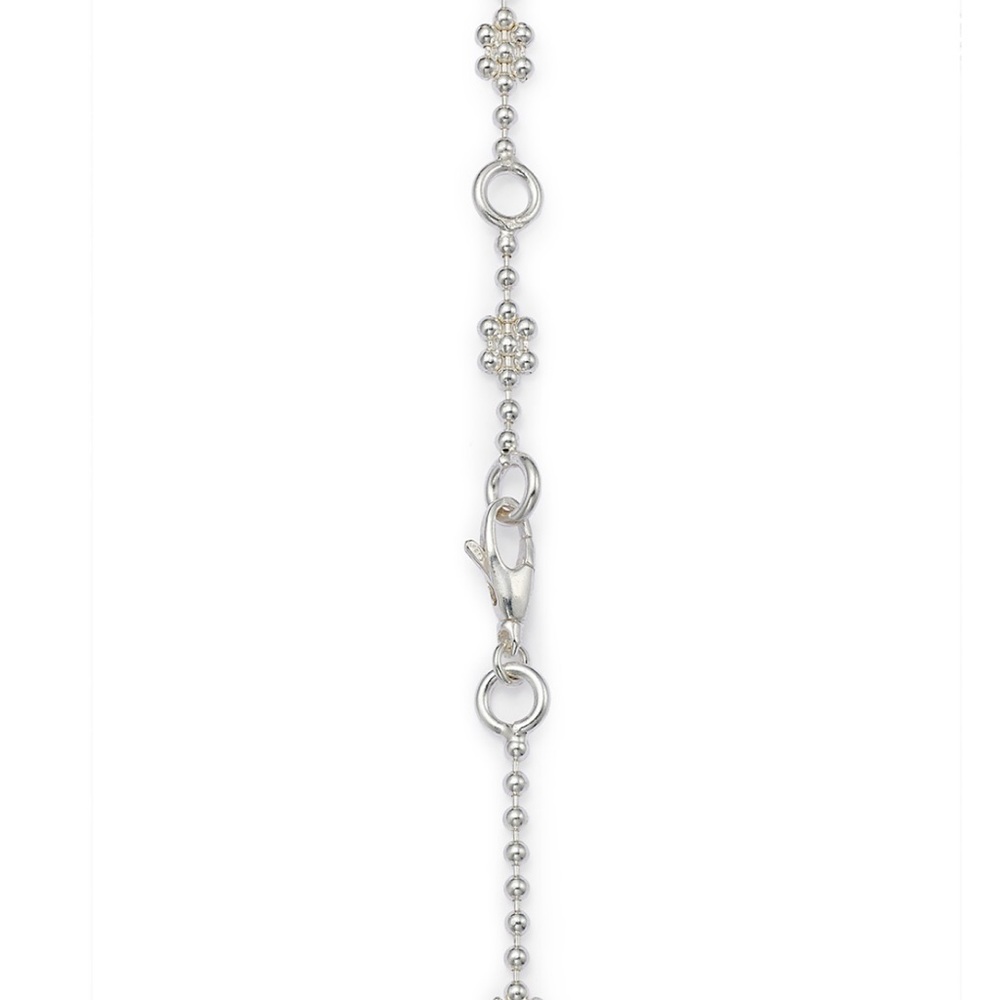 Gucci Sterling Silver Interlocking G Cluster Chain Necklace - Picture 6 of 7